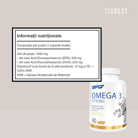 Omega 3 Strong: Minte ageră, inimă puternică, vitalitate radiantă.