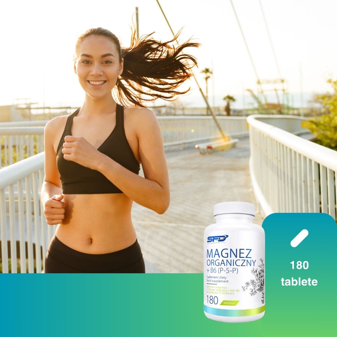 Magneziu organic + B6 (P-5-P) pentru echilibru și energie. Revitalizează-te cu SFD Nutrition!