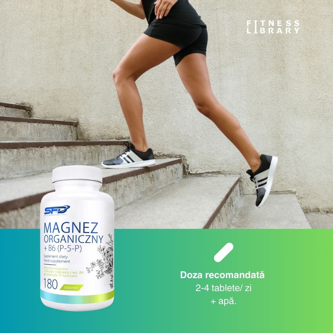 Magneziu organic + B6 activă (P-5-P). Energie și calm pentru viața modernă.