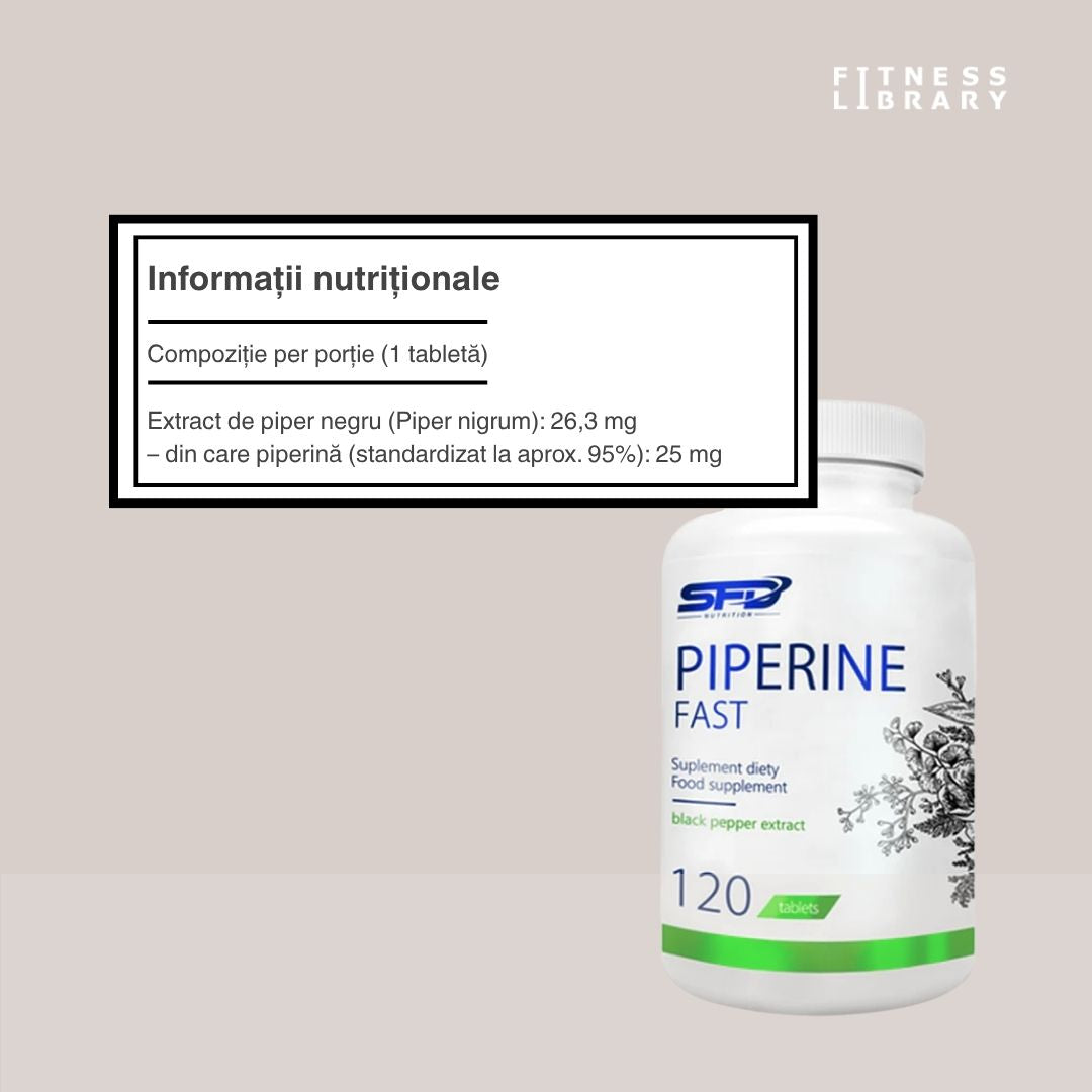 Nutriție maximă cu Piperine Fast. Absorbție sporită, vitalitate amplificată.