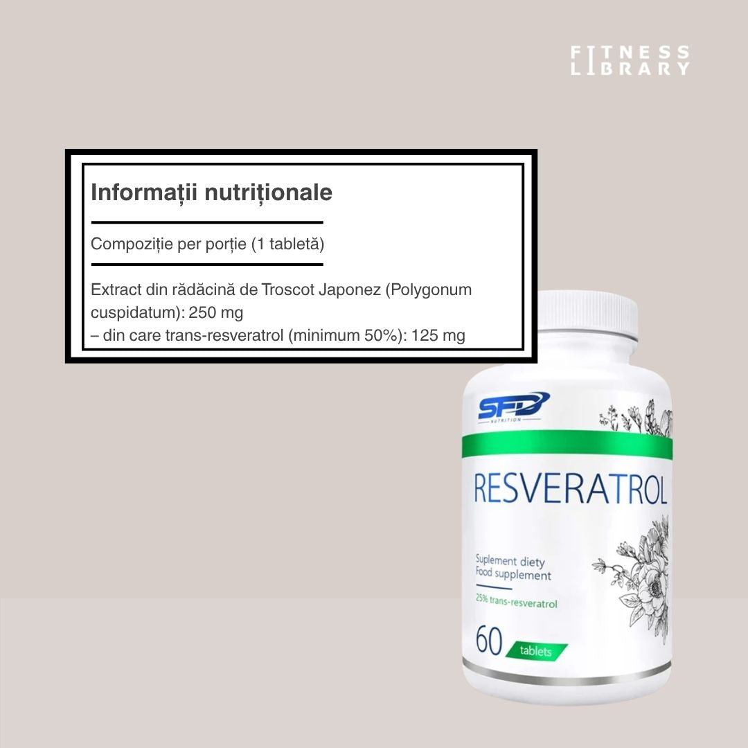 Resveratrol SFD: Tinerețe radiantă și protecție celulară cu trans-resveratrol pur. Investește în tine.