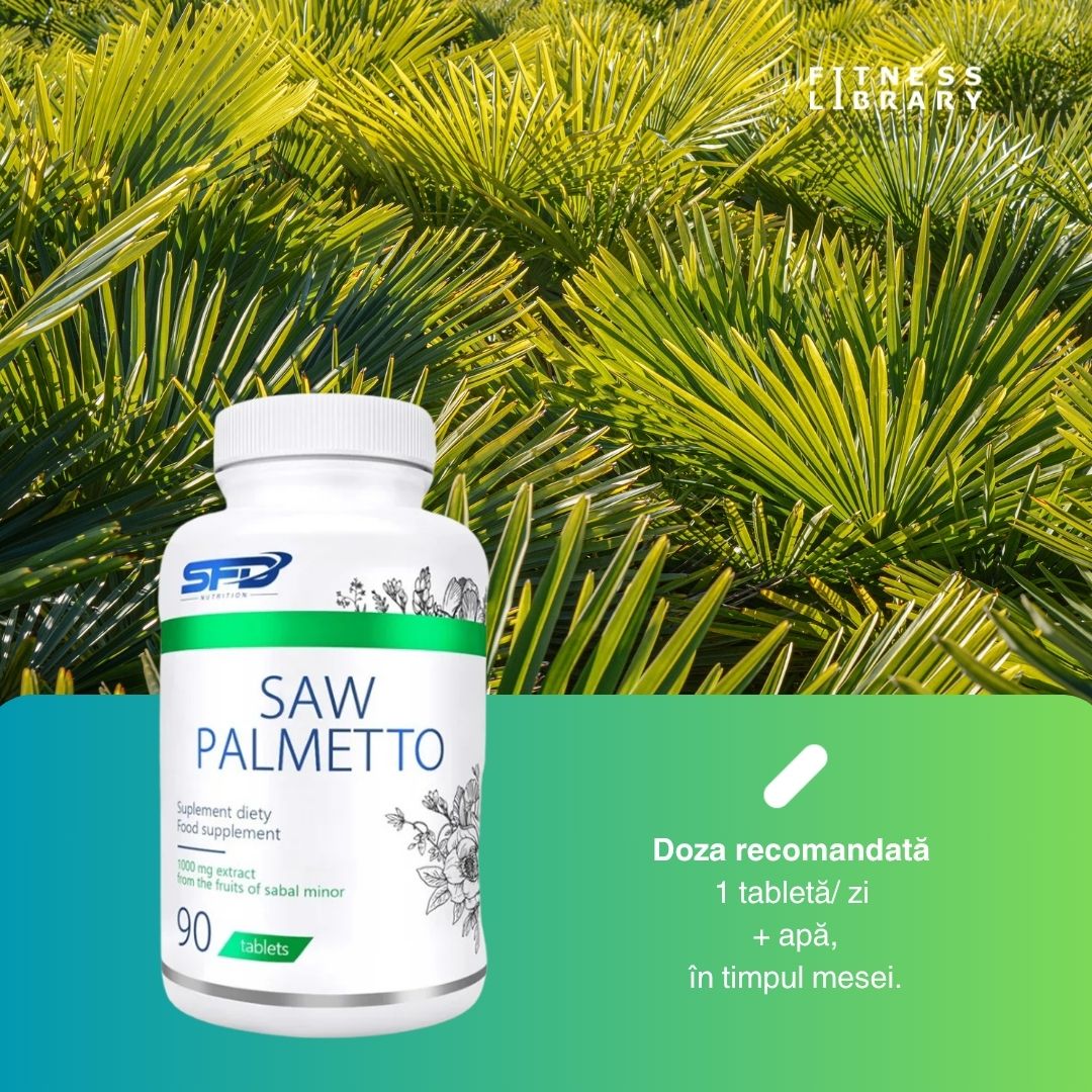 Vitalitate masculină cu extract de Saw Palmetto. Prezență impunătoare, interior și exterior.