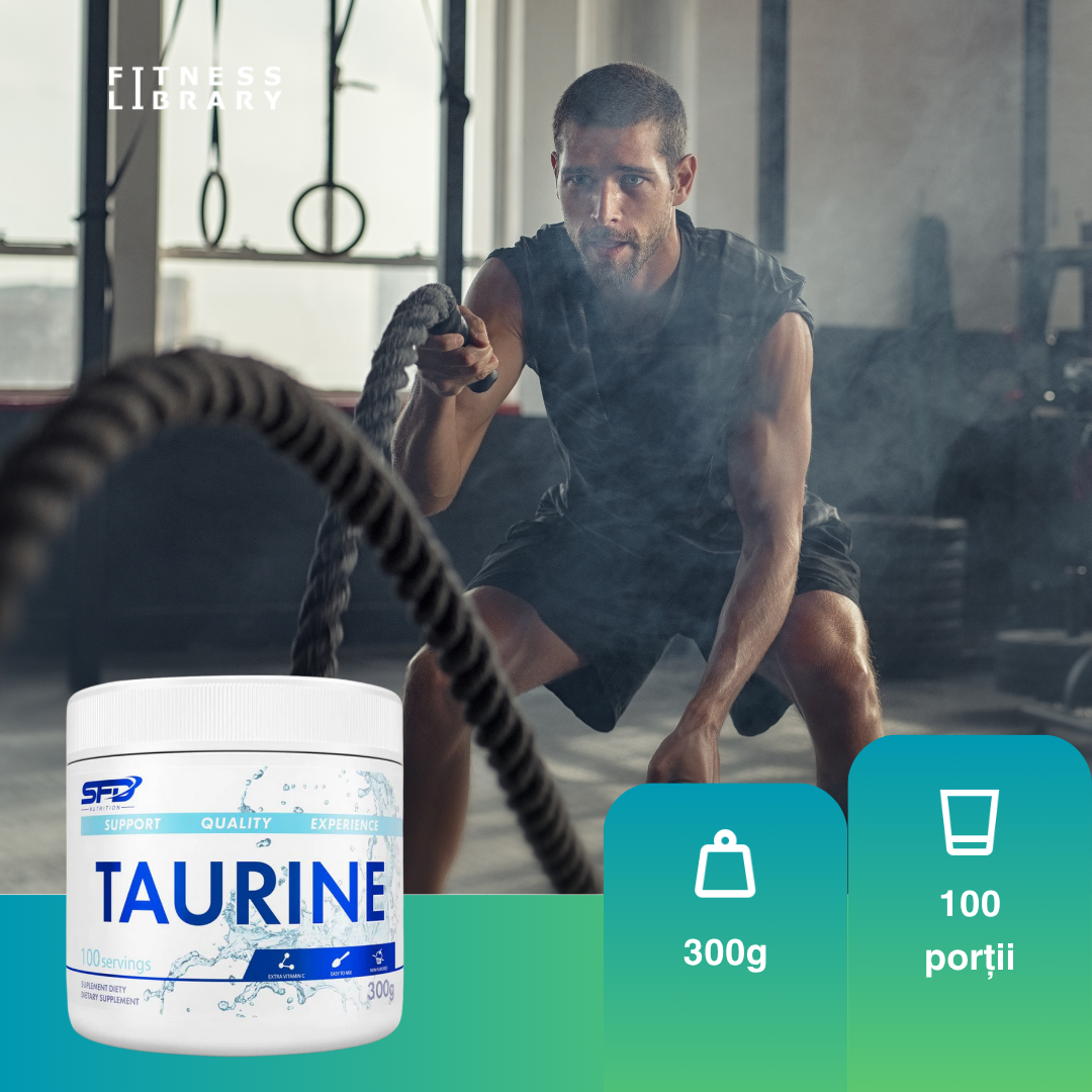 Taurina SFD + Vitamina C: Energie și performanță optimă pentru corp și minte.