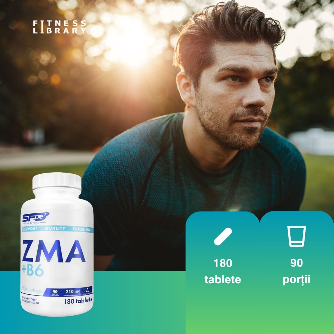 Regenerare nocturnă cu ZMA+B6. Somn profund, energie reînnoită. Cuceră ziua!