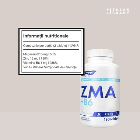 Revitalizare nocturnă cu ZMA+B6. Trezește-te plin de energie și gata de acțiune.