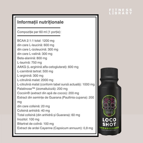 Energie constantă și hidratare profundă cu Race & Endurance Shot de la LOCO. Atinge performanța optimă!