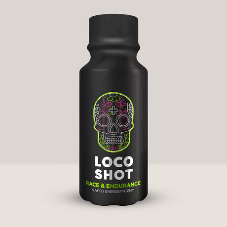 Imagine cu shot-ul energizant Race & Endurance de la LOCO, 120ml.