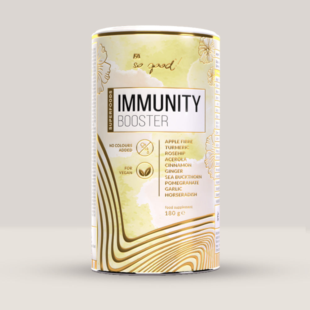 Cutie de Immunity Booster din gama so good! de la Fitness Authority, supliment natural pentru imunitate, 180g.