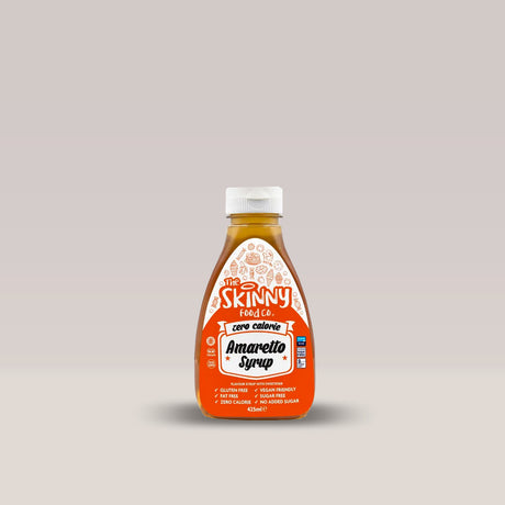 Savurează aroma Amaretto fără calorii. Sirop Zero Calorie, dulceață pură pentru momente desăvârșite.