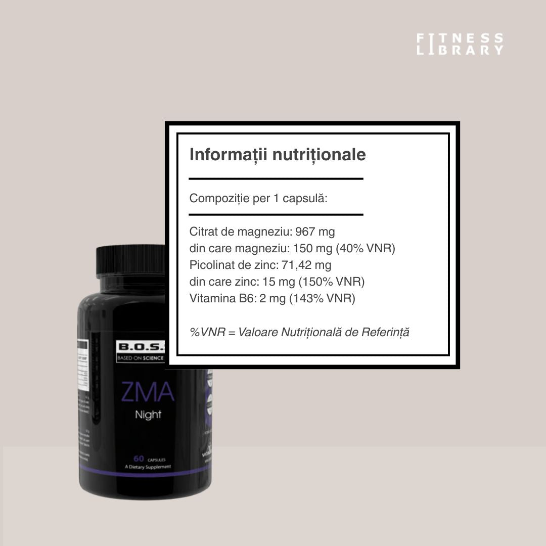 Regenerare nocturnă cu ZMA VITABOLIC. Trezește-te plin de energie și cucerește ziua.