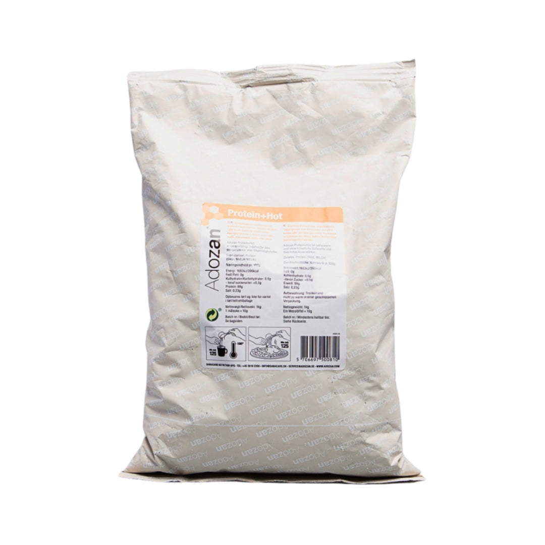 Pudră Proteică Termostabilă Adozan Protein+Hot Fără Aromă (99% Proteină) - Pungă 1 kg