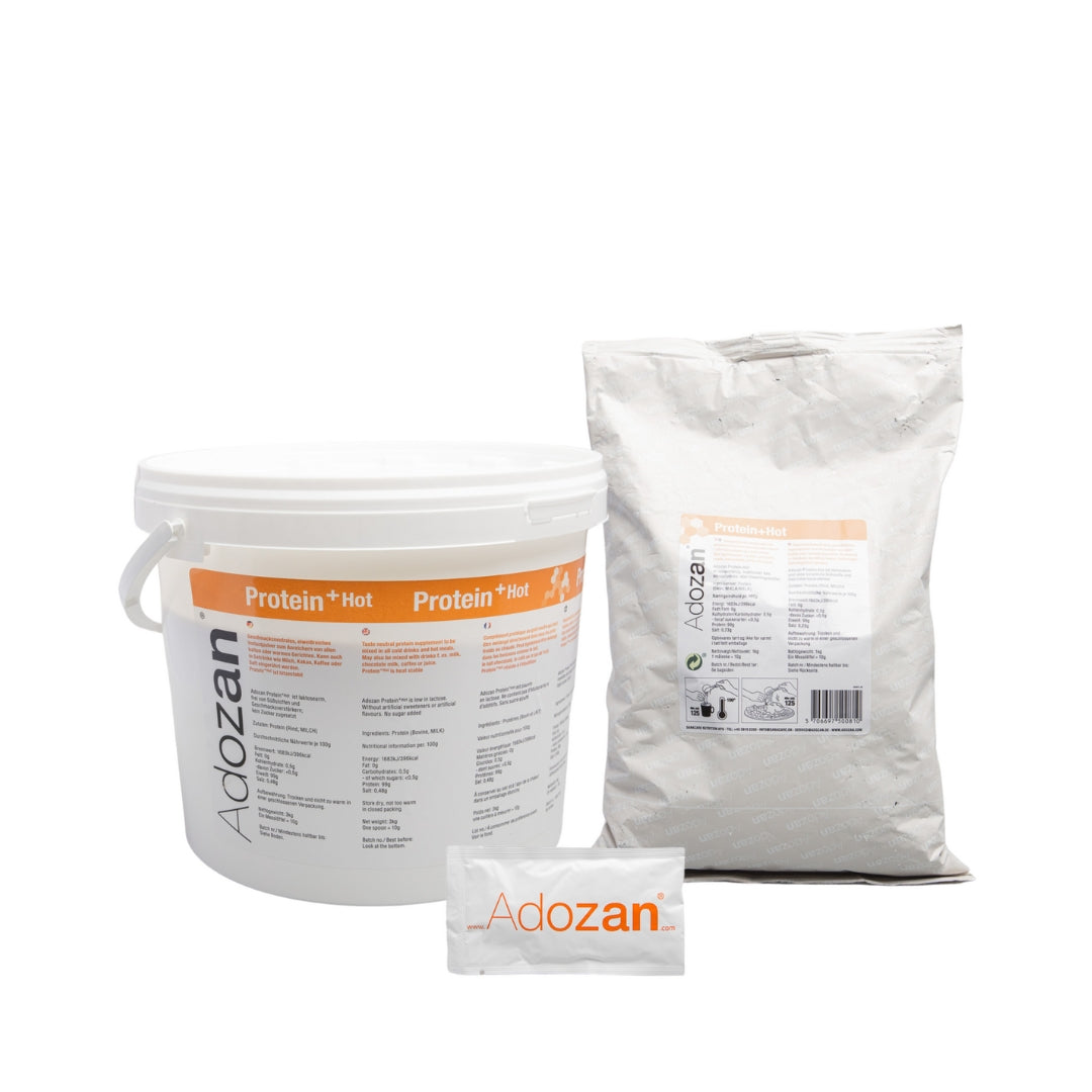 Pudră Proteică Termostabilă Adozan Protein+Hot Fără Aromă (99% Proteină) - 3 kg