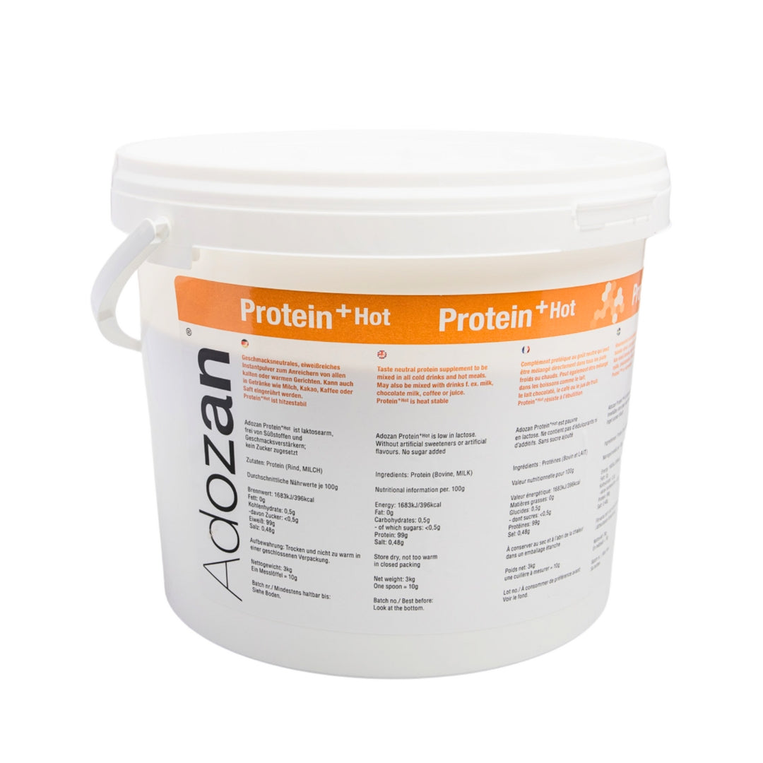Pudră Proteică Termostabilă Adozan Protein+Hot Fără Aromă (99% Proteină) - 3 kg