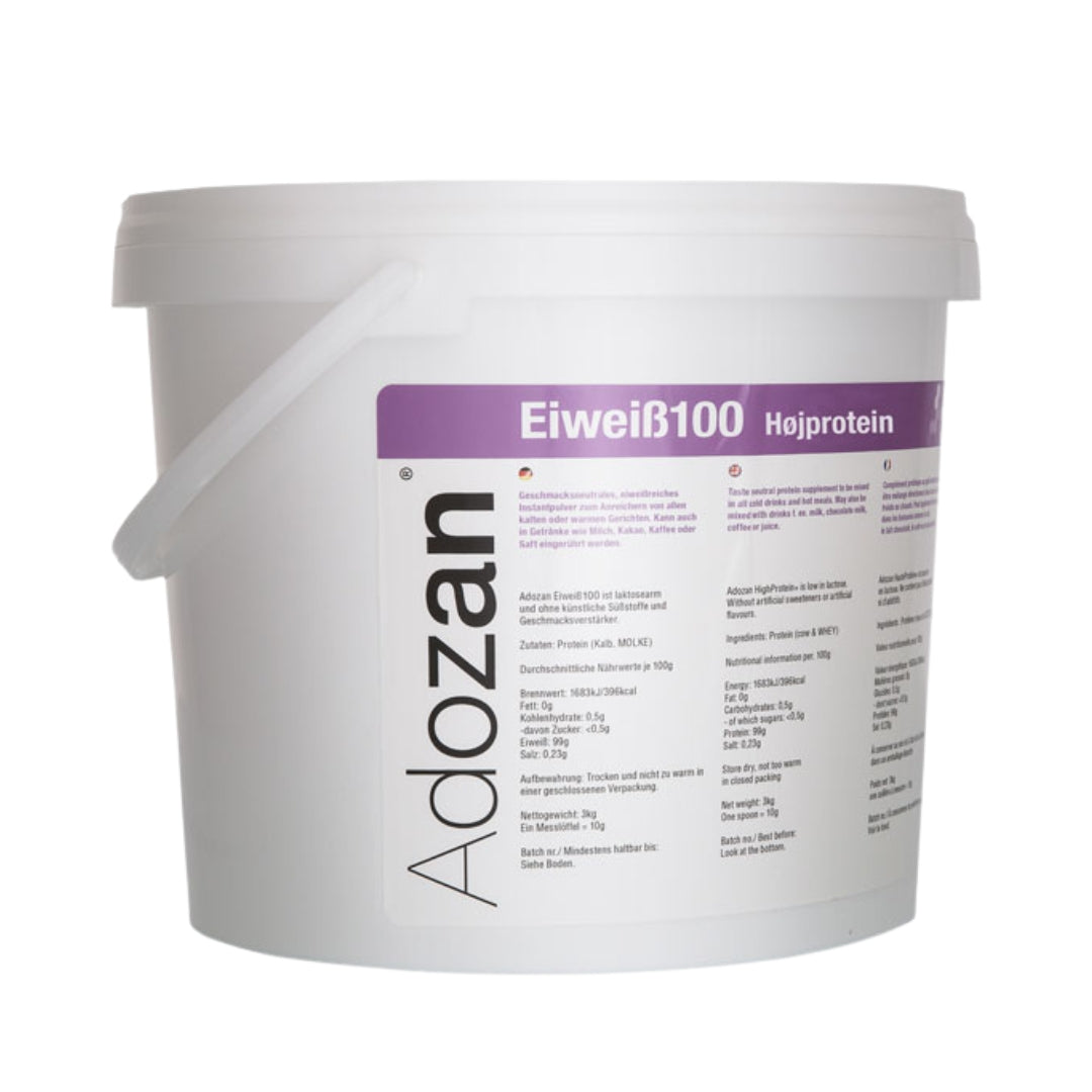 Pudră Proteică Adozan Protein+ Fără Aromă (99% Proteină Pură) - 3 kg