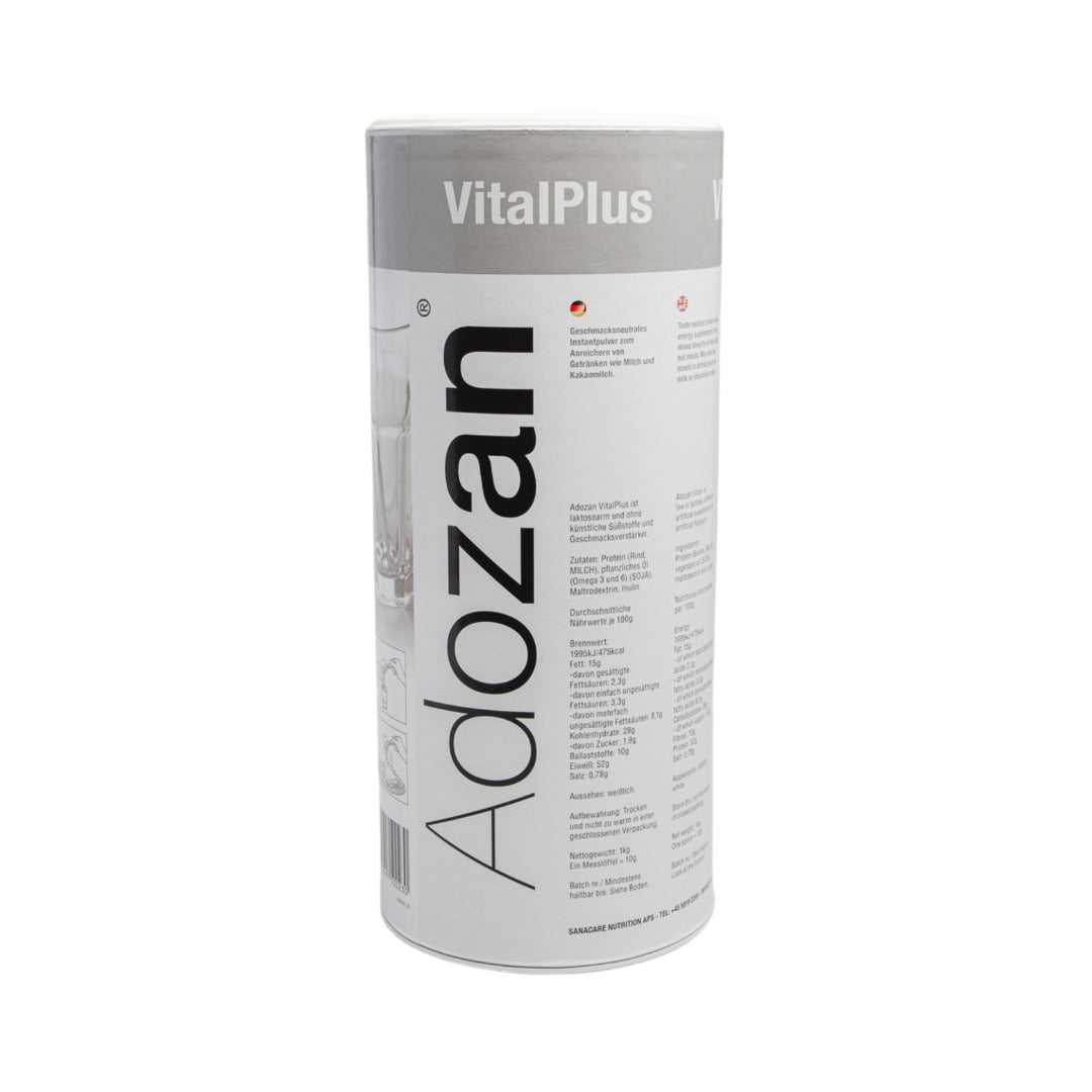 Pudră Nutritivă Completă Adozan Vital+ cu Fibre și Proteine (Gust Neutru) - 1 kg