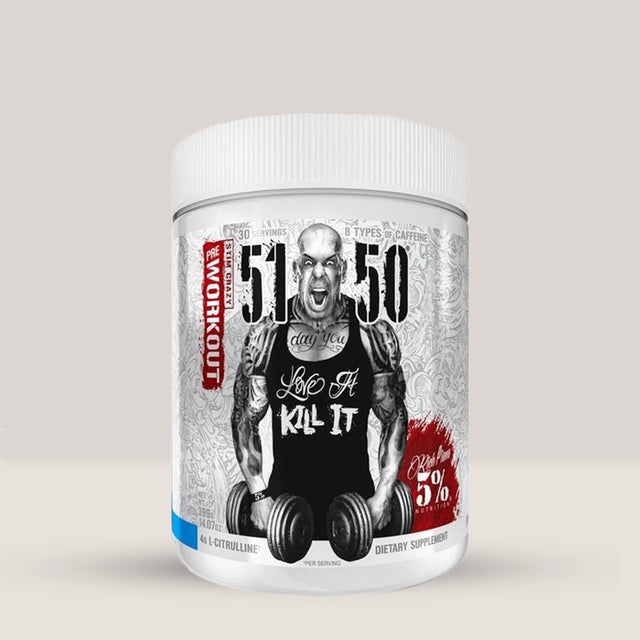 Imagine cu suplimentul pre-workout 5% Nutrition 5150, 372g, 30 de serviri.