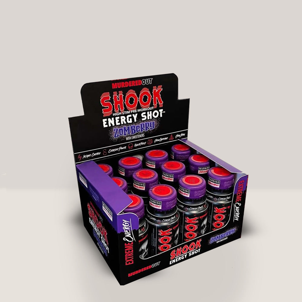 SHOOK - Murdered Out (Pre-Workout) Shot - 60ml / 12x pack