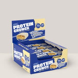 Proteină decadentă cu ciocolată albă și caramel. Hrănește mușchii, amplifică performanța. Crunch Protein Bar.