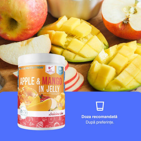 Gem premium fără zahăr, 80% fructe, cu mere și mango. Start fresh și plin de savoare!