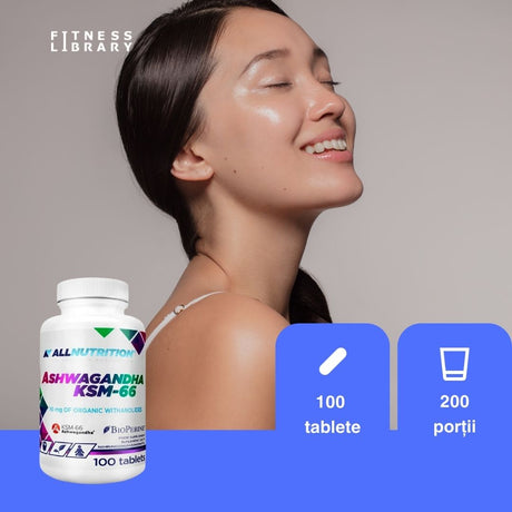 Ashwagandha KSM-66 cu BioPerine®: Calm profund, energie revitalizantă, armonie interioară.