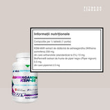 Ashwagandha KSM-66 cu BioPerine®: Energie, serenitate, bunăstare.