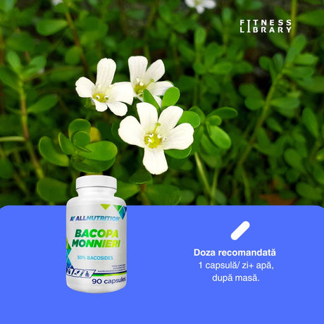 Bacopa Monnieri ALLNUTRITION: Memorie, concentrare și rezistență la stres sporite. Performanță cognitivă maximă. #allnutrition #bacopamonnieri