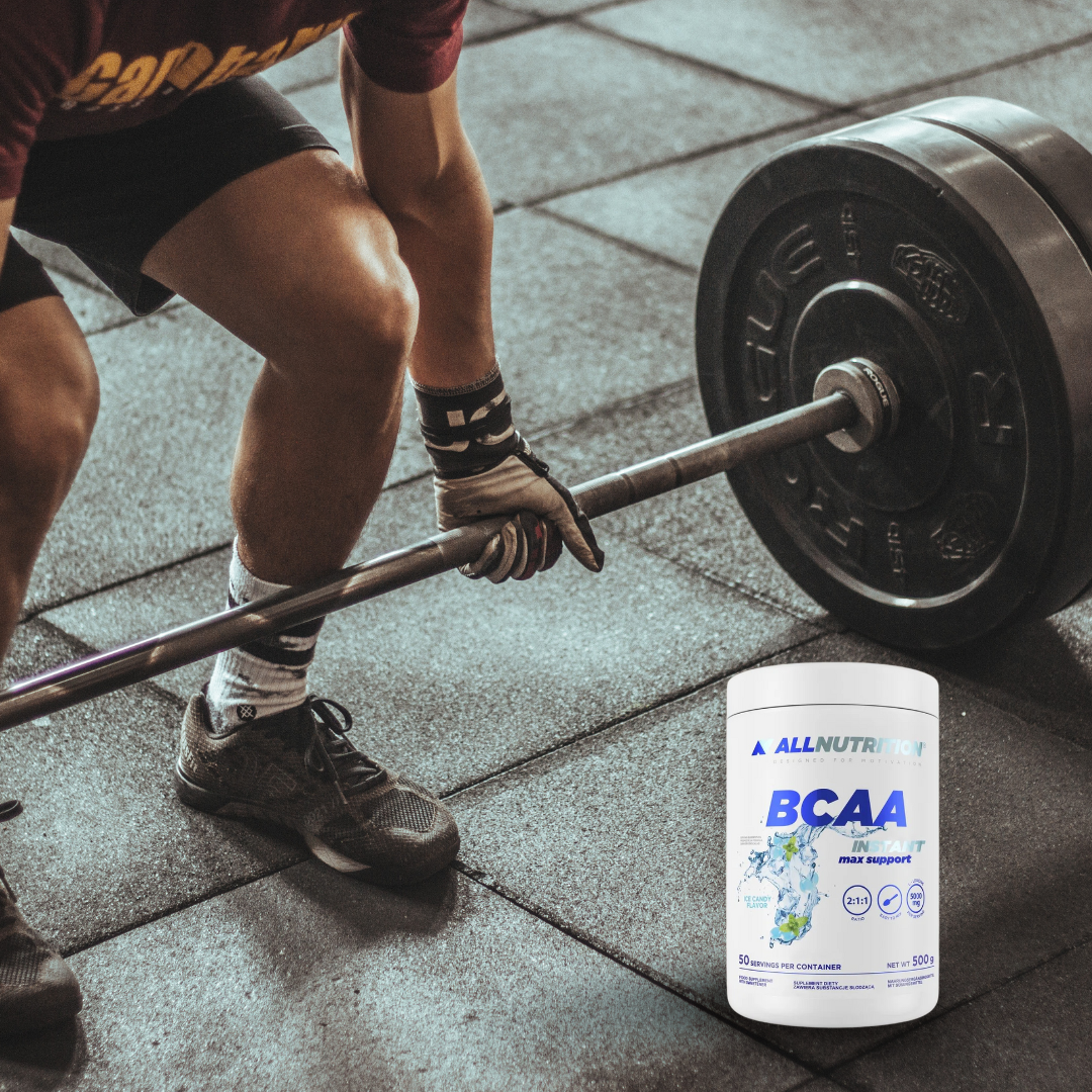 BCAA MAX SUPPORT INSTANT 500g – Formulă instantizată de aminoacizi esențiali (refacere accelerată & protecție anticatabolică) – 2 porții | ALLNUTRITION