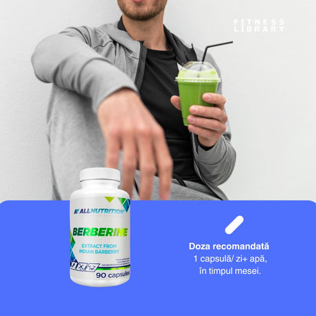 Berberină ALLNUTRITION: Vitalitate și metabolism armonios pentru echilibru interior.