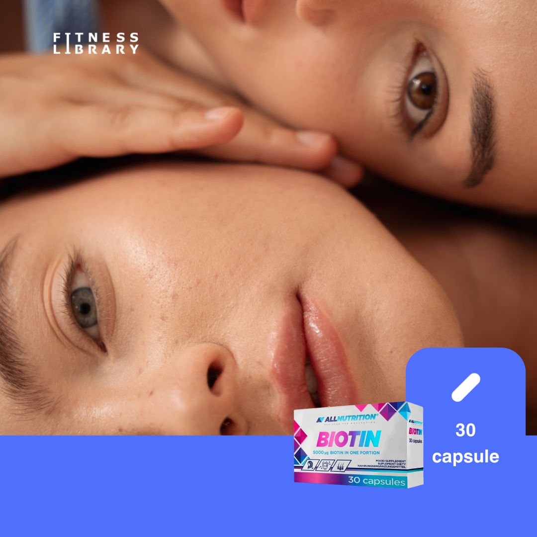 Biotina ALLNUTRITION: Păr, piele și unghii sănătoase, pentru o frumusețe radiantă.