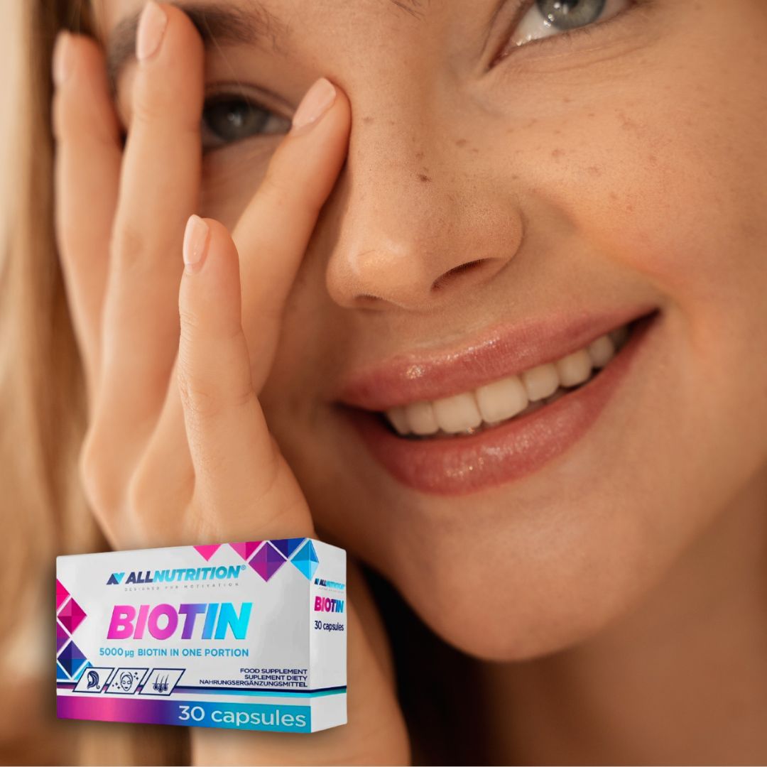 Biotina AllNutrition: Păr, piele și unghii sănătoase. Strălucește natural!