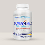 Imagine cu suplimentul alimentar Burn4All de la ALLNUTRITION, 100 de capsule.