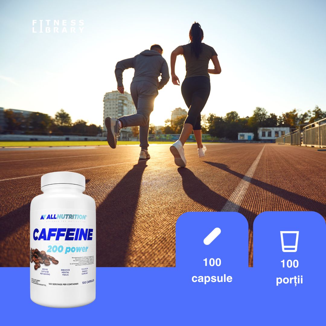Energie pură pentru claritate mentală și performanță maximă. ALLNUTRITION Caffeine 200.