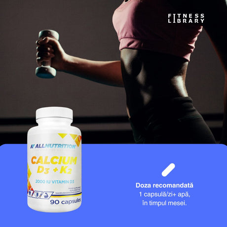 Calciu D3+K2 ALLNUTRITION: Energie și vitalitate pentru o viață activă.