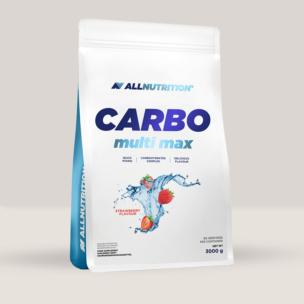 Energie infinită și recuperare rapidă cu gust delicios de căpșuni. Carbo Multi Max de la AllNutrition te propulsează spre performanțe de vârf.