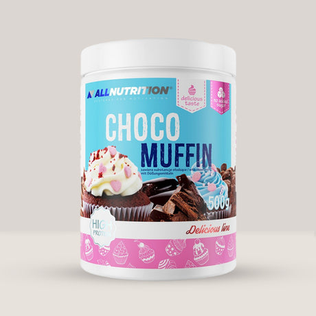 Imagine cu amestecul proteic pentru brioșe Choco Muffin de la ALLNUTRITION, 500g.