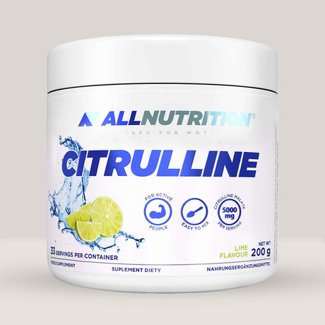 Imagine cu suplimentul alimentar Citrulline de la ALLNUTRITION, 200g, 33 de serviri. Lime aroma.