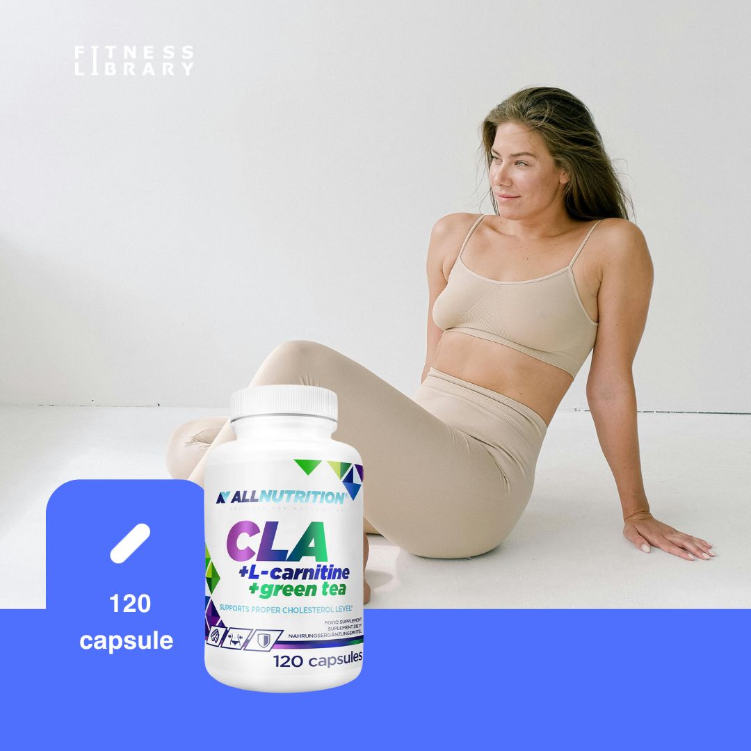 Siluetă ideală. Energie vibrantă. ALLNUTRITION CLA + L-Carnitină + Ceai Verde. Transformă-te elegant.