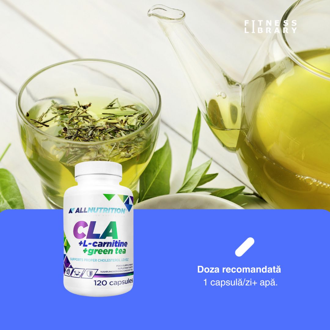Siluetă ideală cu CLA, L-Carnitină și Ceai Verde. Energie și wellness de la ALLNUTRITION.