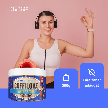 Cafea Arabica intensă cu ciocolată albă și scorțișoară. Coffilove Whole Beans: energie delicată, gust desăvârșit, fără zahăr.