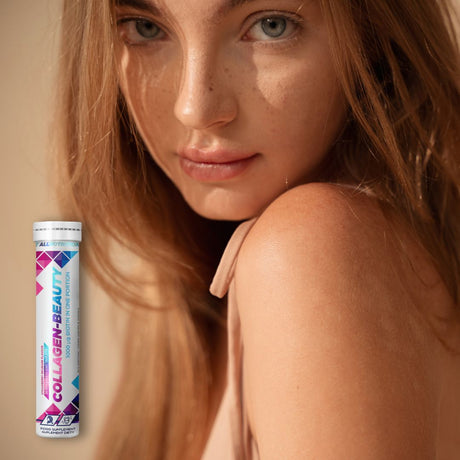 Colagen efervescent ALLNUTRITION: Piele luminoasă, păr mătăsos, articulații suple. Grație și vitalitate în fiecare zi.