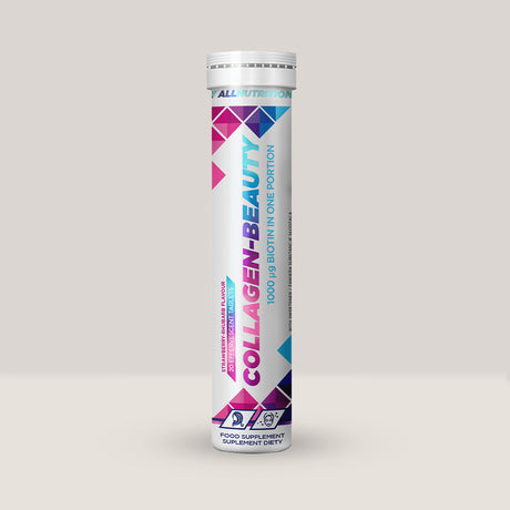 Imagine cu suplimentul alimentar Collagen Beauty de la ALLNUTRITION, 20 de tablete efervescente.