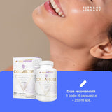 Piele radiantă, păr mătăsos, unghii impecabile cu Collarose Caps.  Verisol®, acid hialuronic și biotină pentru frumusețe din interior.