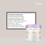 Colagen VERISOL®, acid hialuronic și biotină pentru piele radiantă, păr mătăsos și unghii puternice. Experimentează transformarea cu Collarose.