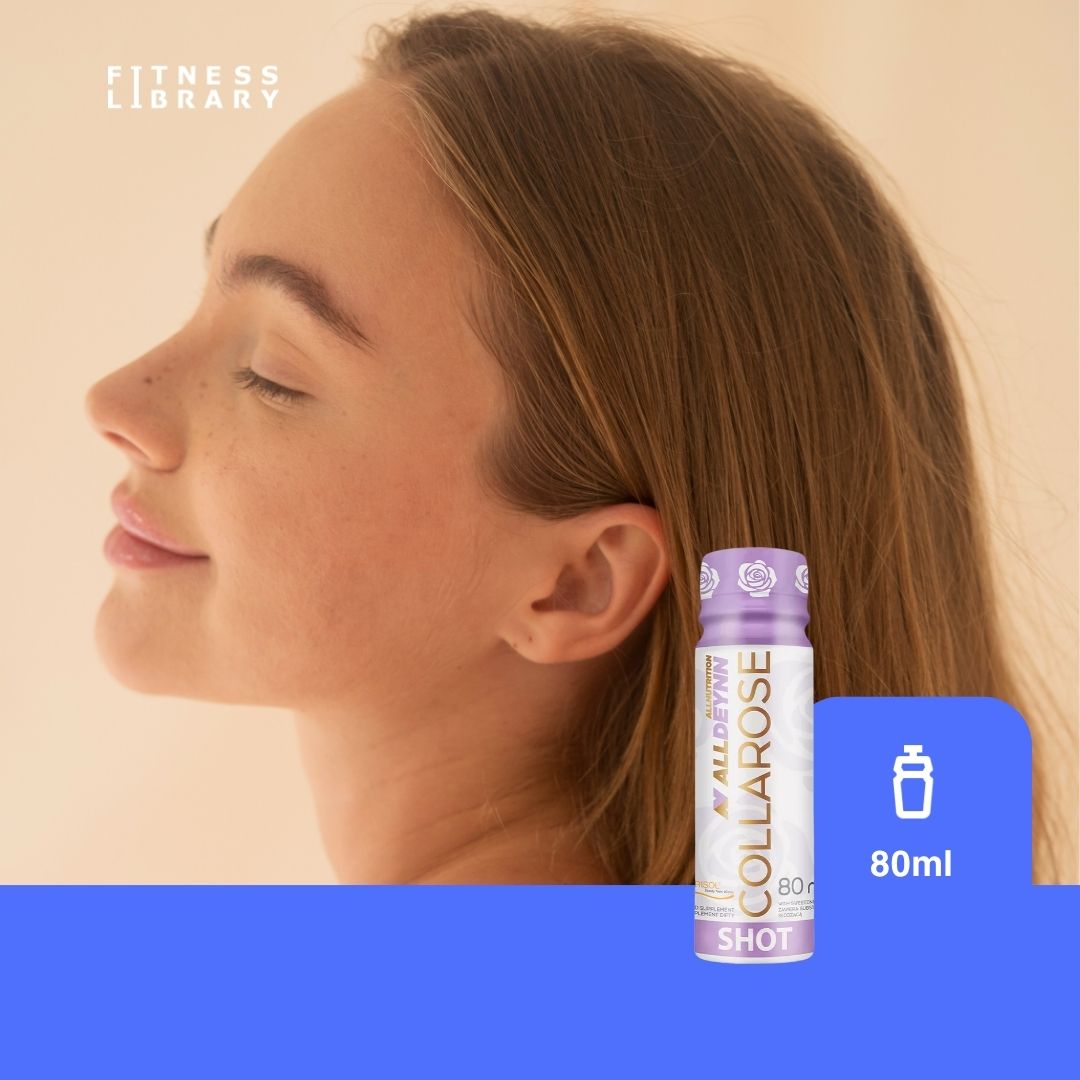 Ten luminos și radiant cu Collarose Shot ALLDEYNN. Colagen VERISOL®, acid hialuronic și biotină pentru piele, păr și unghii sănătoase.