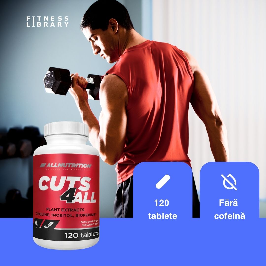 Siluetă sculptată și energie maximă cu Cuts4All de la ALLNUTRITION.  Formulă avansată cu extracte naturale.