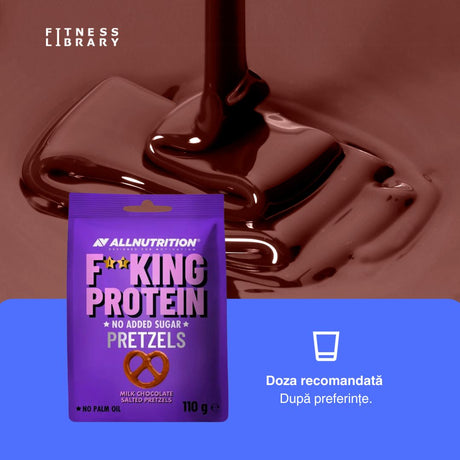 Covrigei proteici FitKing, acoperiți cu ciocolată fină. 18g proteine, fără zahăr adăugat. Răsfăț fără regrete!