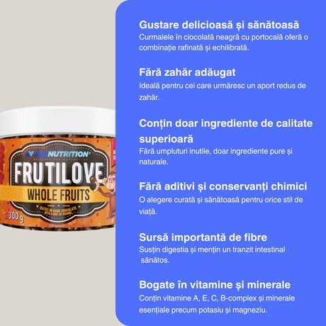 Energie delicată și stare de bine cu curmale suculente în ciocolată neagră.
