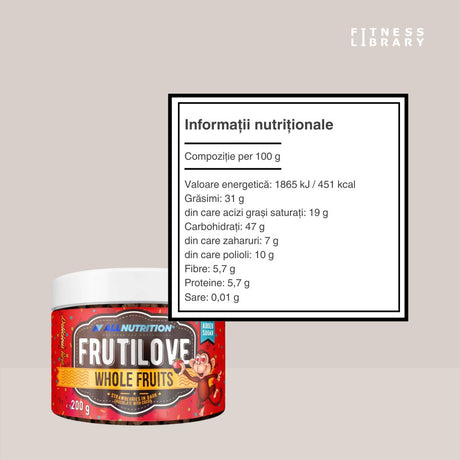 Căpșuni liofilizate în ciocolată neagră intensă, fără zahăr adăugat. Răsfăț decadent, corp și suflet hrănite. ALLNUTRITION.