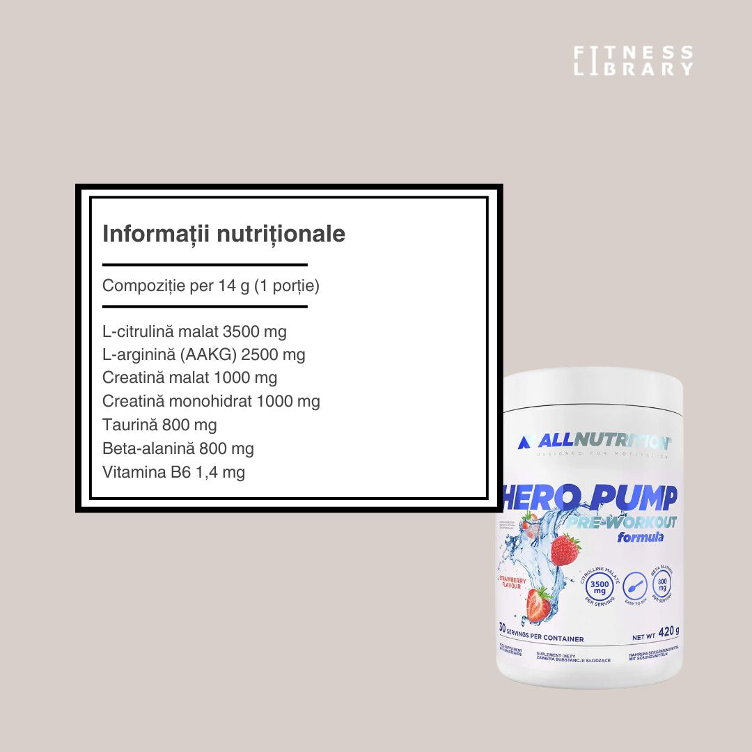 Performanță amplificată, fără stimulenți. Sculptează-ți fizicul cu HERO PUMP.