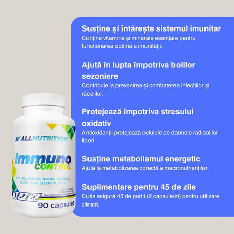 Imunitate puternică, vitalitate sporită. Immuno Control.